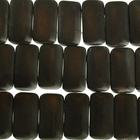 Image Black Onyx 10 x 20mm double drill rectangle black