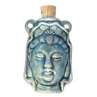 Image Kuan Yin Clay Bottles 27 x 42mm blue green raku glaze