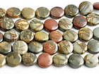 Image Red Creek Jasper 12mm coin mixed colors