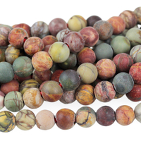 Image Red Creek Jasper 8mm round mixed colors