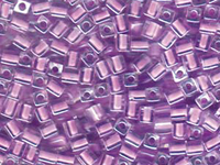 Image Miyuki cube 4mm crystal w/violet color lined