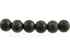 Image Metal Beads 4mm round stardust base metal gunmetal