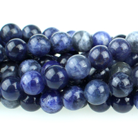 Image Sodalite 6mm round blue