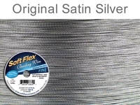 Image .014 (thin), 21 strand original satin silver Soft Flex Wire