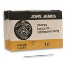 Image size 10 sharp short Beading Needles