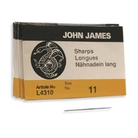 Image size 11 sharp short Beading Needles