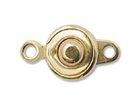 Image base metal 8mm ball and socket clasp gold finish