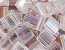 Image Seed Beads Miyuki tila 5x5x1.9 mm crystal ab transparent iridescent