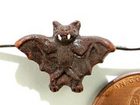 Image Clay Beads 12 x 18mm bat brown clay