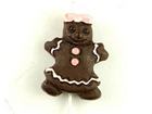 Image Clay Beads 15 x 12mm Christmas gingerbread girl clay