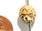 Image Clay Beads 11 x 10mm lion head clay