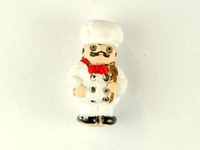 Image Clay Beads 14 x  8mm chef clay