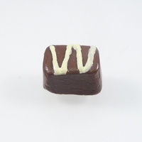 Image Clay Beads appx 10mm petit four chocolate clay